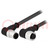 Cable: for sensors/automation; PIN: 12; M12-M12; 0.5m; plug; plug