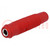 Socket; 4mm banana; 16A; 60VDC; red; nickel plated; on cable; 3mΩ