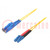 Fiber patch cord; E2/UPC,LC/UPC; 10m; Optical fiber: 9/125um