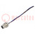 Connector: M8; female; PIN: 3; straight; for panel mounting; socket