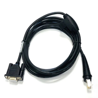 Cable: RS232 (5V signals), NCR 787x, black, 8 pin modular, 3m (9.8´), straight, external power with option for 5V host power on pin 1