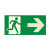 Safety Marking Fluchtweg Leitmarkierung,rechtsw,grün/transpar,Folie selbstkl, 20x10cm