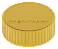 Magnet Discofix Magnum, 10 Stück einfarbig gelb