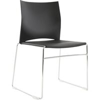 Produktbild zu TOPSTAR sedia visitatori W-Chair nero/cromato