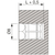 Skizze zu Spreizmuffe sechskant, M6 Länge 9 mm, Bohr ø8 mm, Messing blank mit Nylonkugel