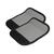 Koffergriffschutz-Set, grau