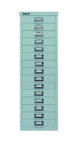 Bisley MultiDrawer™, 39er Serie, DIN A4, 15 Schubladen, silber