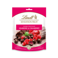 Lindt Sensation Fruit Dunkle Chocolade Himbeere & Cranberry, 150g
