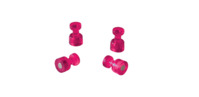 Memohalter magnetisch, 18 x 11 mm, 400 g, 4 Stück, Blisterverpackung, pink
