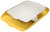 Briefkorb Cosy mit Organiser, A4, Polystyrol, gelb/hellgrau