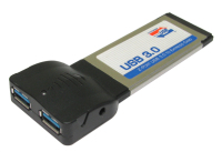 Cables Direct 2 Port USB 3.0 Express Card 34mm interface cards/adapter USB 3.2 Gen 1 (3.1 Gen 1)