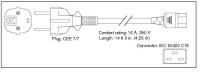 Cisco CAB-AC-2500W-EU= power cable Black 4.26 m CEE7/7 C19 coupler