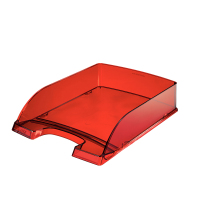 Leitz 52260028 desk tray/organizer Polystyrene Red, Transparent