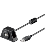 Goobay USB2.0 - USB2.0, 1.2m USB kábel 1,2 M USB A Fekete