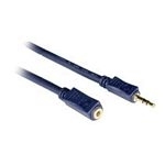 C2G 5m Velocity 3.5mm Stereo Audio Extension Cable M/F audio kabel Zwart