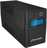 PowerWalker VI 850SE LCD/IEC szünetmentes tápegység (UPS) Vonal interaktív 0,85 kVA 480 W 4 AC kimenet(ek)