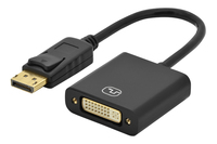 Ednet 84505 adaptador de cable de vídeo 0,5 m DisplayPort DVI-I Negro