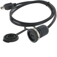 Encitech 1310-1011-01 cable USB 0,5 m USB 2.0 Mini-USB B Negro