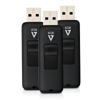 V7 VF24GAR-3PK-3E USB flash drive 4 GB USB Type-A 2.0 Zwart