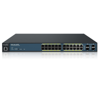 EnGenius EWS1200-28TFP commutateur réseau Géré L2/L3 Gigabit Ethernet (10/100/1000) Connexion Ethernet, supportant l'alimentation via ce port (PoE) 1U Noir