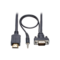 Tripp Lite P566-003-VGA-A adaptador de cable de vídeo 0,9 m HDMI HD15 + 3.5 mm Negro