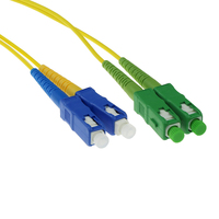 ACT SC/APC8 - SC/PC 9/125um OS1 DUPLEX (FOSCCD-*M-A-5M) 5m Glasvezel kabel Geel