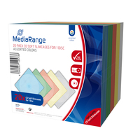MediaRange BOX37 funda para discos ópticos Sobre para CD 1 discos Multicolor