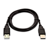 V7 USB-A-Stecker zu USB-A-Stecker, 1 Meter, schwarz