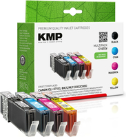 KMP C107XV cartouche d'encre Rendement élevé (XL) Noir, Cyan, Magenta, Jaune