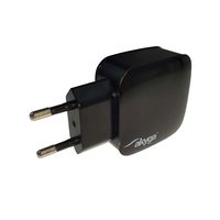 Akyga USB charger AK-CH-06 240V 2.1A 1xUSB black Ordenador portátil, Batería portátil, Tableta Negro Corriente alterna, CC Interior