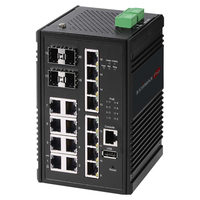 Edimax IGS-5416P łącza sieciowe Zarządzany Gigabit Ethernet (10/100/1000) Obsługa PoE Czarny