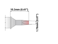 Thermaltronics Chisel 30deg 1.78mm (0.07") 1 pieza(s) Punta de soldadura