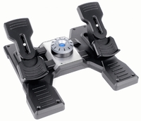 Logitech G Flight Rudder Pedals Negro, Plata USB 2.0 Simulador de Vuelo Analógico/Digital PC
