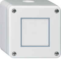 Hager WH36110100Q Elektroschalter Drucktasten-Schalter Weiß