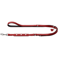 Hunter 69912 Hunde-/Katzenleine 2 m Rot, Weiß Leder Hund Trainingsleine