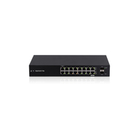 Ubiquiti Networks EdgeSwitch ES-18X łącza sieciowe Zarządzany L2 Gigabit Ethernet (10/100/1000) Obsługa PoE Czarny