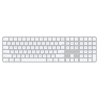 Apple Magic Tastatur USB + Bluetooth US Englisch Aluminium, Weiß