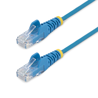 StarTech.com Cavo di Rete Ethernet Snagless CAT6 da 2,5m - Cavo Patch antigroviglio slim RJ45 - Blu