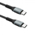 Qoltec 52357 USB kábel 1 M USB 2.0 USB C Fekete