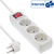 InLine Socket strip, 3-way earth contact CEE 7/3, with switch, white, 5m