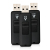 V7 VF24GAR-3PK-3E lecteur USB flash 4 Go USB Type-A 2.0 Noir