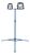 Ansmann Stand for Luminary base tripod Lighting system 3 leg(s) Blue