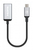 Manhattan 153706 video kabel adapter 0,15 m USB Type-C HDMI Zwart, Zilver