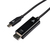 V7 V7UCHDMI-1M cavo e adattatore video USB Type-C 3.2 Gen 1 HDMI Nero