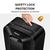 Fellowes LX Series Powershred LX45 paper shredder Cross shredding 70 dB Black