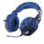 Trust GXT 322B Carus Zestaw słuchawkowy Przewodowa Opaska na głowę Gaming Czarny, Niebieski