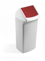 Durable Abfallbehälter mit Schwingdeckel in rot. Kapazität: 40 L Maße: 330 x