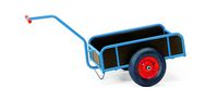 Handwagen mit Kasten 4107 Aus Stahlrohr geschweißt, pulverbeschichtet, blau RAL