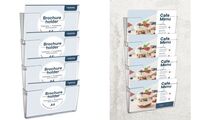 EUROPEL Porte-brochures mural, A4 paysage, transparent (71700485)