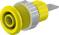 4 mm Sicherheitsbuchse gelb SLB4-F6,3/N-X